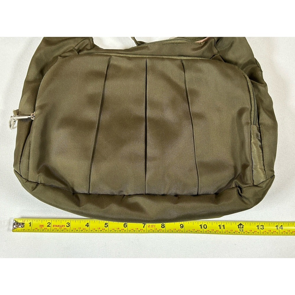 Travelon Anti-Theft Bag, Olive Green, Tan Interior, Great Condition - Picture 10 of 11